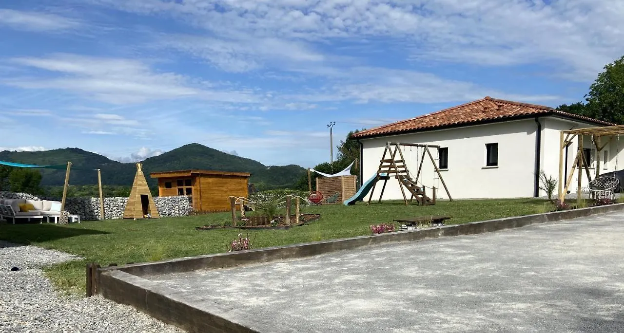 Villa Jacuzzi, Terrain De Petanque Et Aire De Jeux Vue Sur Les Pyrenees Seilhan