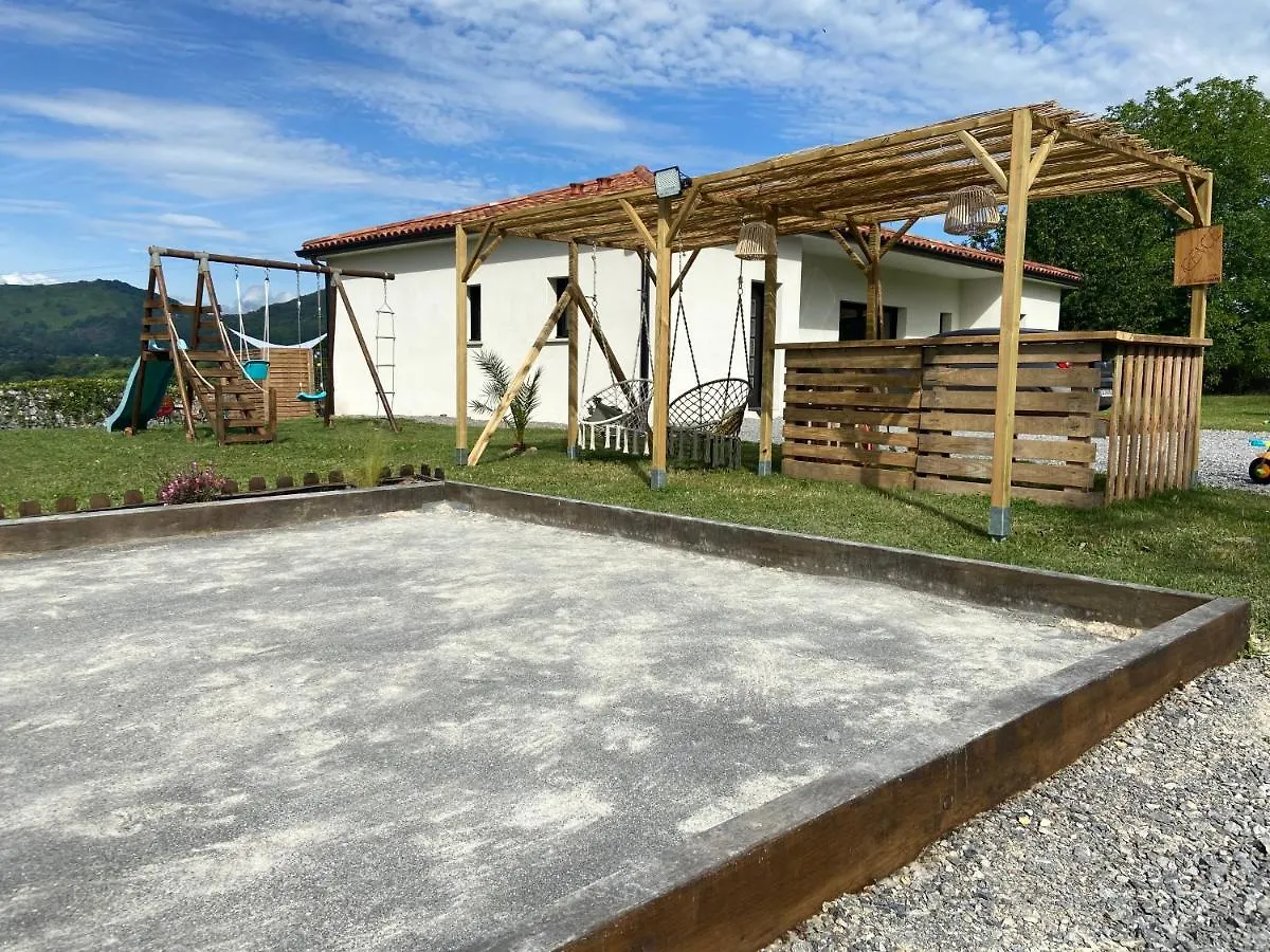 Villa Jacuzzi, Terrain De Petanque Et Aire De Jeux Vue Sur Les Pyrenees Seilhan